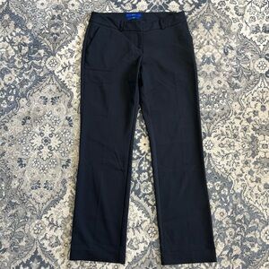 Black low rise straight trousers